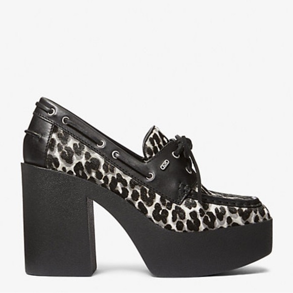 Brand new Michael Kors Cameron women Platform Loafers – Leopard Print 9! - Picture 2 of 13